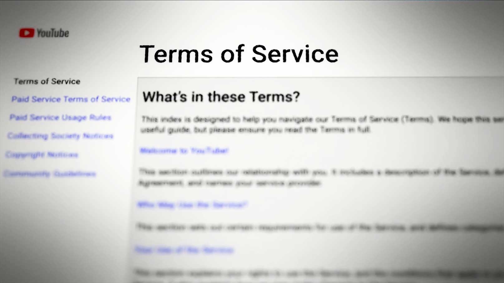 Youtube-Terms